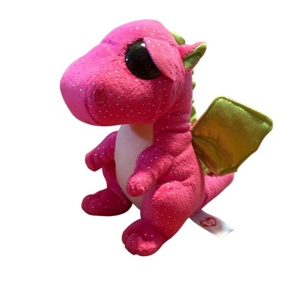 Ty Beanie Boos Darla The Dragon Plush -7 inches-GUC - Picture 1 of 5